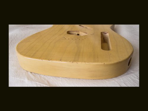 T-Style Body / 1 Piece Light Swamp Ash / 4 lbs. 9 oz. / Nitrocellulose 'Nocaster Blonde' / Light-Med. Relic (#GIN-3350) - Image 7