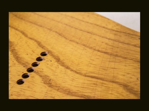 T-Style Body / 1 PC Swamp Ash / 4 lbs. 2 oz. / Nitrocellulose 'Vintage Amber' / Light Relic (#GIN-3351) - Image 7