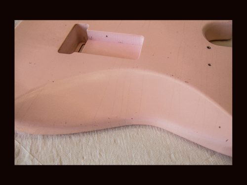S-Style Body / Ultra Light Alder / 3 lbs. 12 oz. / Nitrocellulose 'Shell Pink' / Light Relic (#GIN-3354) - Image 7