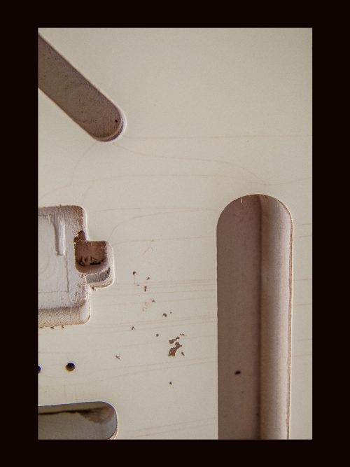 T-Style Body / Alder / 4 lbs. 8 oz. / Nitrocellulose 'Olympic White' / Med. Relic (#GIN-3358) - Image 6