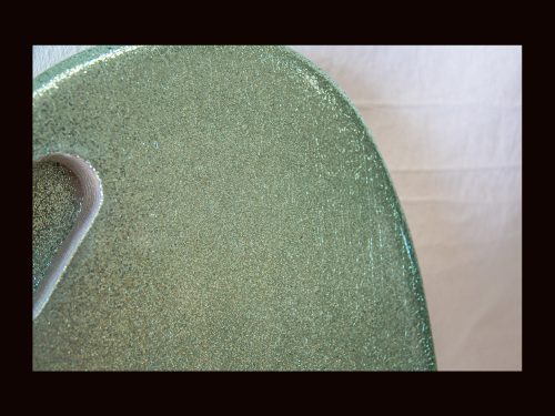 Jag-Style Body / Alder / 4 lbs. 9 oz. / Nitrocellulose "Coke Bottle Green Flake" / Very Light Relic (#GIN-3359) - Image 4