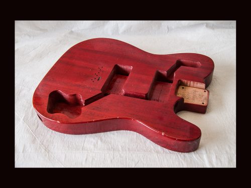 T-Style Deluxe Body / Mahogany / 4 lbs. 8 oz. / Nitrocellulose "Heritage Cherry" / Light Relic (#GIN-3360) - Image 3