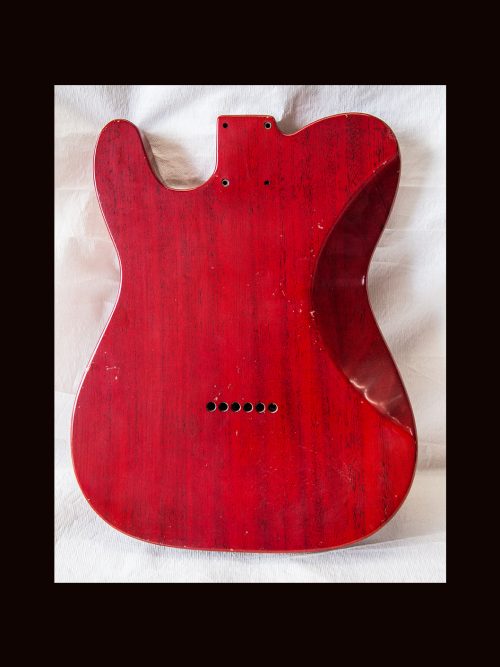 T-Style Deluxe Body / Mahogany / 4 lbs. 8 oz. / Nitrocellulose "Heritage Cherry" / Light Relic (#GIN-3360) - Image 4