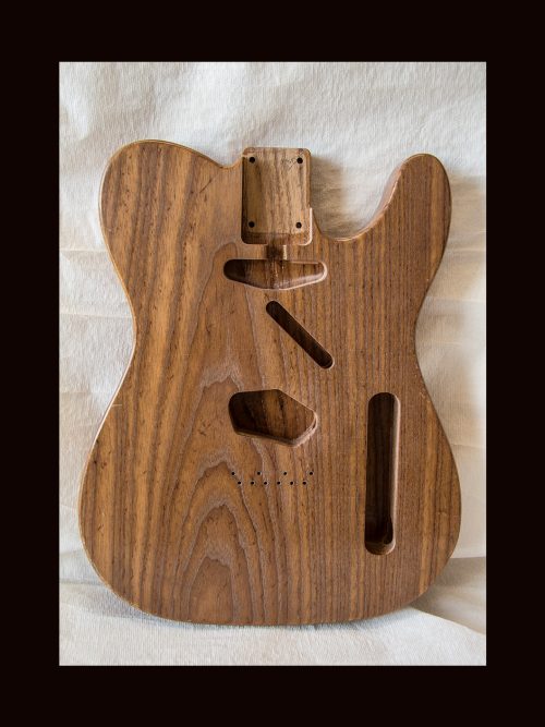 T-Style Body / 1 Piece Roasted Swamp Ash / 4 lbs. 9 oz. / Nitrocellulose 'Clear' / Light Relic (#GIN-3382) - Image 3