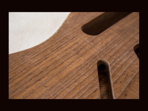 T-Style Body / 1 Piece Roasted Swamp Ash / 4 lbs. 9 oz. / Nitrocellulose 'Clear' / Light Relic (#GIN-3382) - Image 4