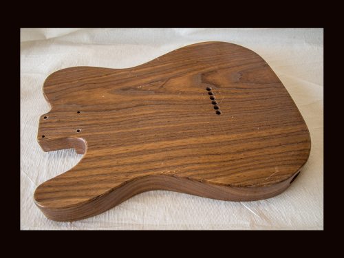 T-Style Body / 1 Piece Roasted Swamp Ash / 4 lbs. 9 oz. / Nitrocellulose 'Clear' / Light Relic (#GIN-3382) - Image 6