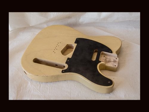 T-Style Body / 1 Piece Light Swamp Ash / 4 lbs. 0 oz. / Nitrocellulose 'Nocaster Blonde' / Light-Med. Relic (#GIN-3394) - Image 3