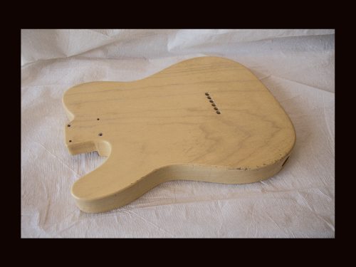 T-Style Body / 1 Piece Light Swamp Ash / 4 lbs. 0 oz. / Nitrocellulose 'Nocaster Blonde' / Light-Med. Relic (#GIN-3394) - Image 6
