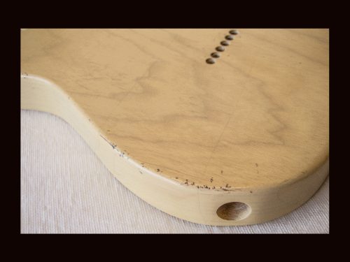 T-Style Body / 1 Piece Light Swamp Ash / 4 lbs. 0 oz. / Nitrocellulose 'Nocaster Blonde' / Light-Med. Relic (#GIN-3394) - Image 7