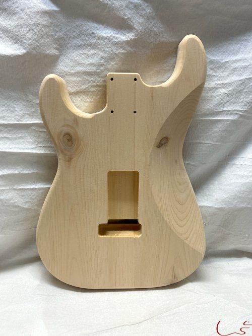 S-Style Body / 2 pc. Ultra Light Pine / 3 lbs. 0 oz. (#GIN-3385) - Image 2
