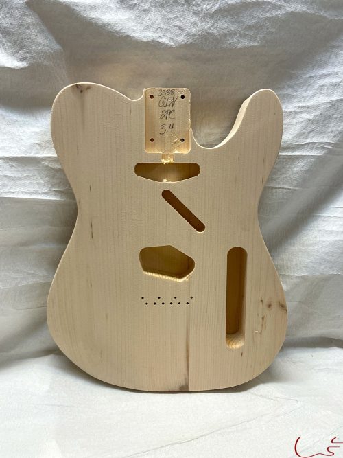 T-Style Body / 2 pc. Ultra Light Pine / Forearm & Tummy Cut / 3 lbs. 4 oz. (#GIN-3388)