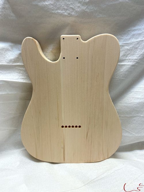 T-Style Body / 2 pc. Ultra Light Pine / x2 P-90 / 3 lbs. 6 oz. (#GIN-3391) - Image 2