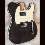 T-Style Body / Alder / 4 lbs. 11 oz. / Nitrocellulose 'Black' / Double Bound/Med. Relic (#GIN-3395)