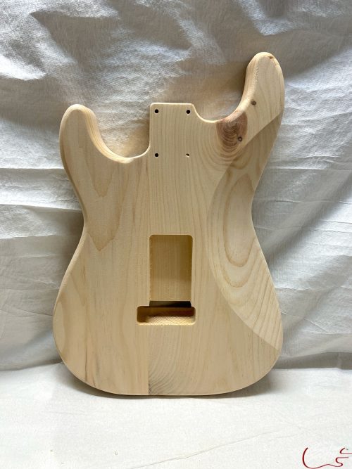 S-Style Body / 2 pc. Ultra Light Pine / 3 lbs. 4 oz. (#GIN-3400) - Image 2
