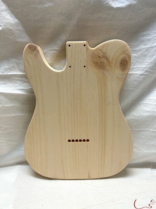 T-Style Esquire Body / 2 pc. Ultra Light Pine / 3 lbs. 5 oz. (#GIN-3401) - Image 2