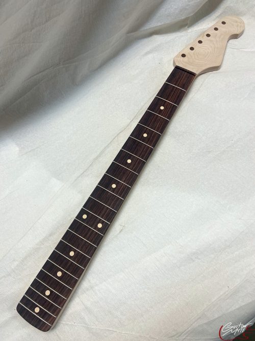 S-Style Replacement Neck / 2 pc. Maple & Indian Rosewood / Classic C (#GIN-3409) - Image 2