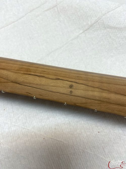 T-Style Replacement Neck / 1 pc. Roasted AAA Flame Maple / 7.25"-9.5" Radius / Classic C (#GIN-3410) - Image 7