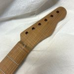 T-Style Replacement Neck / 1 pc. Roasted AAA Flame Maple / 7.25"-9.5" Radius / Classic C (#GIN-3410)