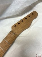 T-Style Replacement Neck / 1 pc. Roasted AAA Flame Maple / 7.25"-9.5" Radius / Classic C (#GIN-3410)
