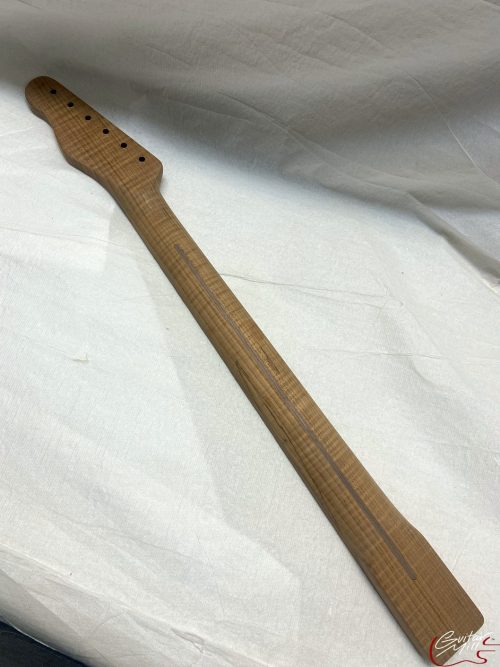 T-Style Replacement Neck / 1 pc. Roasted AAA Flame Maple / 7.25"-9.5" Radius / Classic C (#GIN-3410) - Image 6