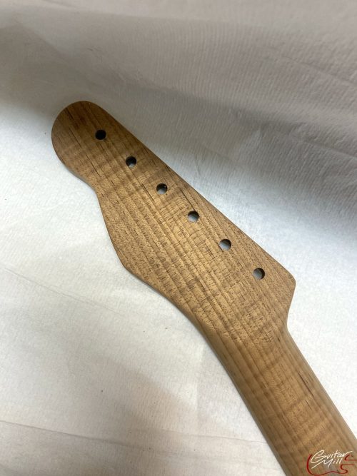 T-Style Replacement Neck / 1 pc. Roasted AAA Flame Maple / 7.25"-9.5" Radius / Classic C (#GIN-3410) - Image 8