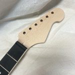 S-Style 22 Fret Replacement Neck / 2 pc. 1/4 Sawn Maple & Ebony / Parchment Binding / Slim C (#GIN-3412)