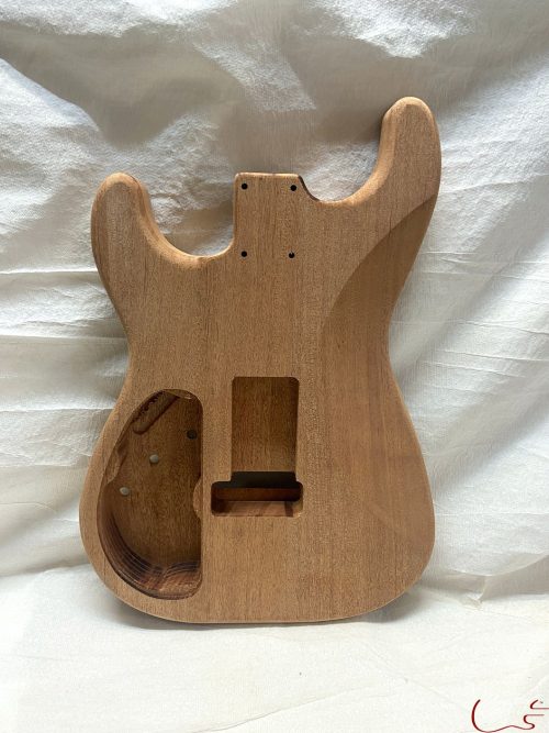 S-Style Body / 2 pc. African Mahogany / HSH / Floyd Rose® Bridge / Rear Rout (#GIN-3415) - Image 2