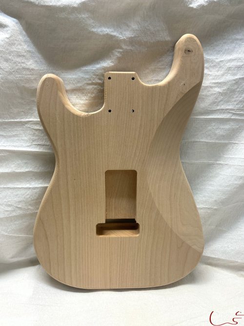 S-Style Body / 2 pc. Ultra Light Alder / 3 lbs. 15 oz. / BURST GRADE (#GIN-3418) - Image 2