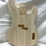 '51 P-Style Bass Body / 2 pc. Ultra Light Swamp Ash / ROUND HEEL / Split Pickup / Top Mount Bridge (#GIN-3419)