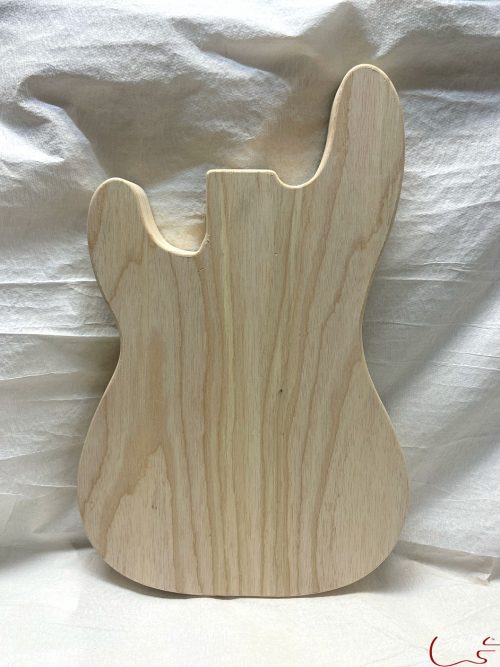 '51 P-Style Bass Body / 2 pc. Ultra Light Swamp Ash / ROUND HEEL / Split Pickup / Top Mount Bridge (#GIN-3419) - Image 2