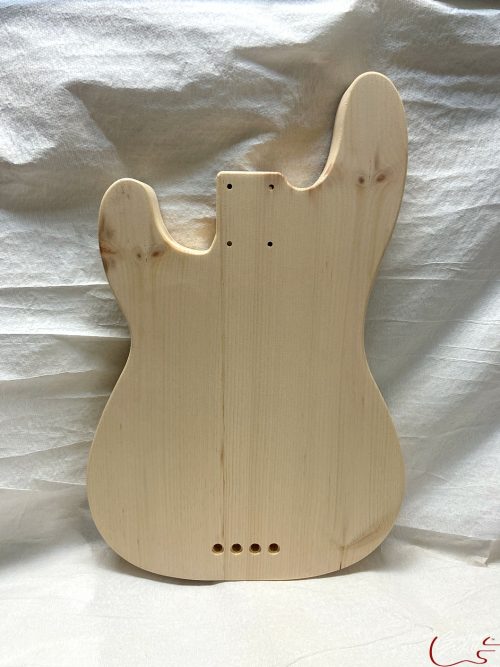 '51 P-Style Bass Body / 2 pc. Pine (#GIN-3423) - Image 2