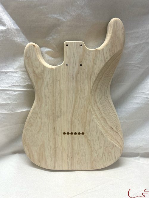 S-Style Hardtail Body / 2 pc. Ultra Light Swamp Ash / 3 lbs. 9 oz. (#GIN-3424) - Image 2