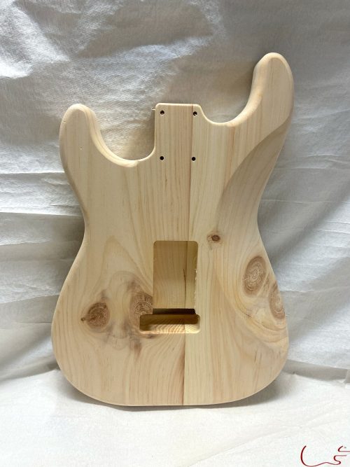 S-Style Body / 2 pc. Ultra Light Pine / 3 lbs. 3 oz. (#GIN-3425) - Image 2
