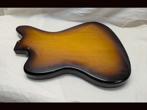 Jazz-Style Body / Alder / 4 lbs. 2 oz. / Nitrocellulose 'Chocolate Burst' / Light Relic (#GIN-3429) - Image 5