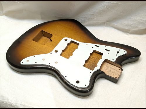 Jazz-Style Body / Alder / 4 lbs. 2 oz. / Nitrocellulose 'Chocolate Burst' / Light Relic (#GIN-3429) - Image 7