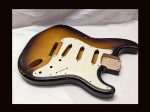 S-Style Body / Alder / 4 lbs. 6 oz. / Nitrocellulose 'Chocolate-Burst' / Med.-Hvy. Relic (#GIN-3430)