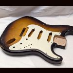 S-Style Body / Alder / 4 lbs. 6 oz. / Nitrocellulose 'Chocolate-Burst' / Med.-Hvy. Relic (#GIN-3430)