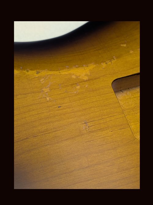 S-Style Body / Alder / 4 lbs. 6 oz. / Nitrocellulose 'Chocolate-Burst' / Med.-Hvy. Relic (#GIN-3430) - Image 6