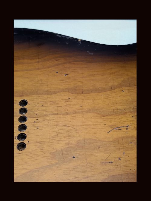 T-Style Body / 1 PC. Swamp Ash / 3 lbs. 15 oz. / Nitrocellulose 'Chocolate Burst'/Med.-Hvy. Relic (#GIN-3431) - Image 4
