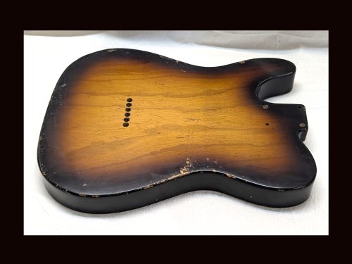 T-Style Body / 1 PC. Swamp Ash / 3 lbs. 15 oz. / Nitrocellulose 'Chocolate Burst'/Med.-Hvy. Relic (#GIN-3431) - Image 5
