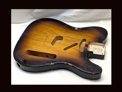 T-Style Body / 1 PC. Swamp Ash / 3 lbs. 15 oz. / Nitrocellulose 'Chocolate Burst'/Med.-Hvy. Relic (#GIN-3431) - Image 6