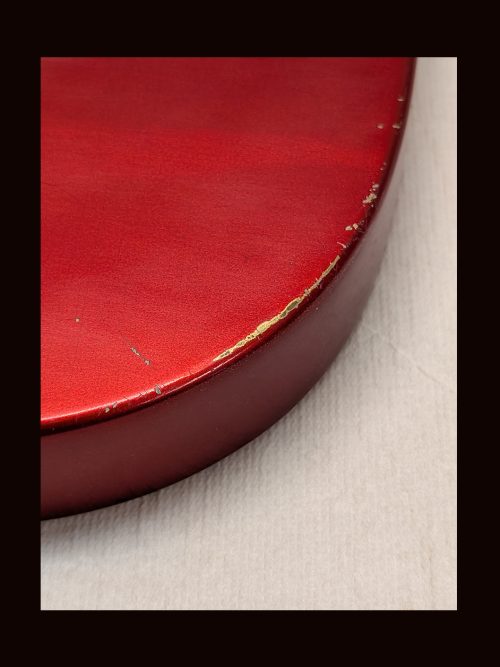 T-Style - Esquire Body / Swamp Ash  / 3 lbs. 3 oz. / Nitrocellulose 'Candy Apple Red' / Light Relic (#GIN-3432) - Image 5