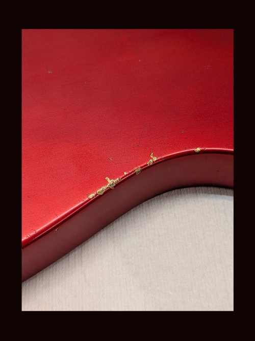 T-Style - Esquire Body / Swamp Ash  / 3 lbs. 3 oz. / Nitrocellulose 'Candy Apple Red' / Light Relic (#GIN-3432) - Image 7