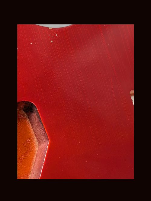 T-Style - Esquire Body / Swamp Ash  / 3 lbs. 3 oz. / Nitrocellulose 'Candy Apple Red' / Light Relic (#GIN-3432) - Image 8