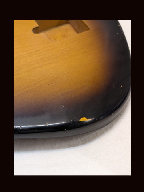 Jazz-Style Body / Alder / 4 lbs. 1 oz. / Nitrocellulose 'Chocolate Burst' / Light-Med. Relic (#GIN-3433) - Image 5