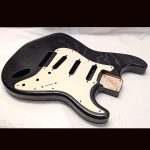 S-Style Body / 1 Piece Ultra Light Swamp Ash / 3 lbs. 0 oz. / Nitrocellulose 'TruGrain™ 'Black' / Closet Clean (#GIN-3437)