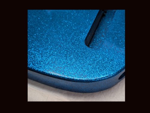 T-Style Body / Alder / 4 lbs. 14 oz. / Nitrocellulose 'Deep Blue Flake' / Light Relic (#GIN-3439) - Image 3