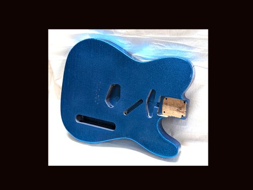 T-Style Body / Alder / 4 lbs. 14 oz. / Nitrocellulose 'Deep Blue Flake' / Light Relic (#GIN-3439) - Image 4