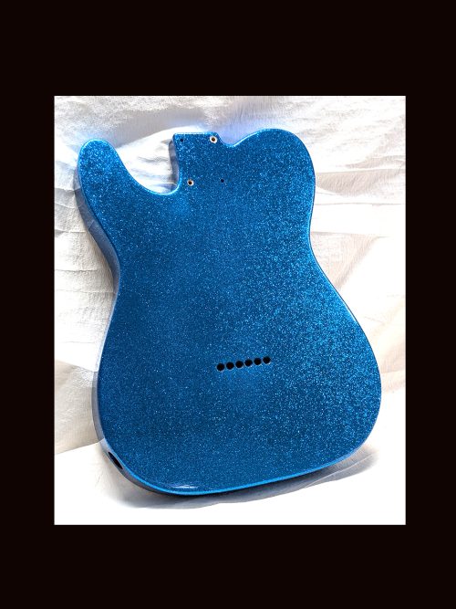 T-Style Body / Alder / 4 lbs. 14 oz. / Nitrocellulose 'Deep Blue Flake' / Light Relic (#GIN-3439) - Image 7