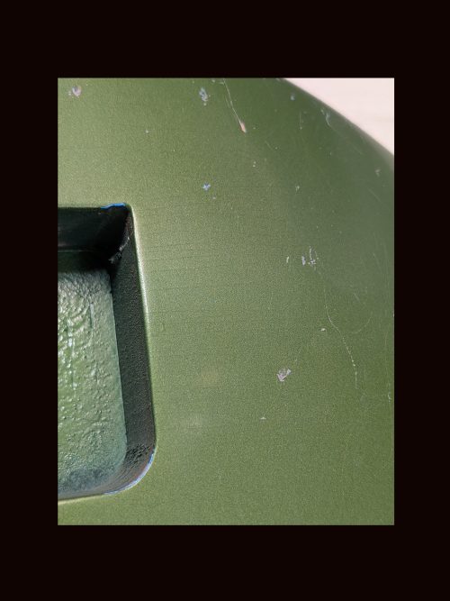 Jag-Style Body / Pine / 3 lbs. 2 oz. / Nitrocellulose "Cadillac Green Over LPB"/ Hvy. Relic (#GIN-3440) - Image 7